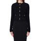 Balenciaga Black Cotton Cardigan