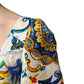Dolce & Gabbana Multicolor Majolica Print Cotton Mini Dress
