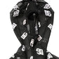 Dolce & Gabbana Black White Logo Print Hooded Jumpsuit Dress