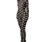 Dolce & Gabbana Black White Logo Print Hooded Jumpsuit Dress