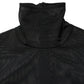 Dolce & Gabbana Black Nylon Sheer Turtleneck Jumpsuit Dress