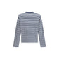Ami Paris Blue Cotton Long Sleeve T-Shirt