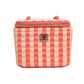 Chanel Raffia Jute Striped Mini Vanity Case