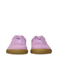 Veja Pink Leather Low Top Sneakers