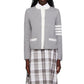 Thom Browne Gray Wool Cardigan