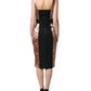 Dolce & Gabbana Pink Satin Sweetheart Sheath Corset Midi Dress