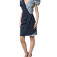 Dolce & Gabbana Blue Cotton Patchwork Denim Mini Sheath Dress