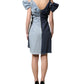 Dolce & Gabbana Blue Cotton Patchwork Denim Mini Sheath Dress