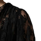 Dolce & Gabbana Black Lace A-line Long Evening Gown Dress