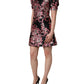 Dolce & Gabbana Multicolor Floral Brocade A-line Mini Dress