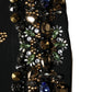 Dolce & Gabbana Black Sleeveless Floral Bead Embellishments Dress