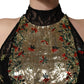 Dolce & Gabbana Black Sequin Embellished Sheath Mini Dress