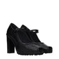 Max Mara Black Leather High Heel Pumps