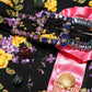 Dolce & Gabbana Black Purple Crystal Brooch Silk Midi Dress