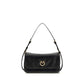 PINKO Black Calf Leather Bos Taurus Shoulder Bag