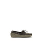 Brunello Cucinelli Gray Calf Leather Bos Taurus Slip-On Loafers