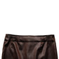 Dolce & Gabbana Brown Acetate High-Waisted Pencil Cut Skirt