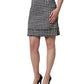 Dolce & Gabbana Black White Houndstooth HighWaist Mini Skirt