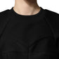 Philosophy Black Cropped ZipperBack Sweatshirt Sweater
