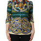 Dolce & Gabbana Multicolor Majolica Print Cotton Blouse Top