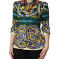 Dolce & Gabbana Multicolor Majolica Print Cotton Blouse Top
