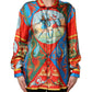 Dolce & Gabbana Multicolor Printed Long Sleeve Button Down Shirt Top