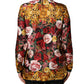 Dolce & Gabbana Multicolor Floral Long Sleeves Button Down Shirt Top