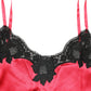 Dolce & Gabbana Red Silk Lace Trim Camisole Sleeveless Tank Top