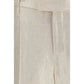 Brunello Cucinelli Beige Silk Casual Pants