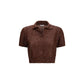 Brunello Cucinelli Bordeaux Linen Shirt