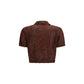 Brunello Cucinelli Bordeaux Linen Shirt