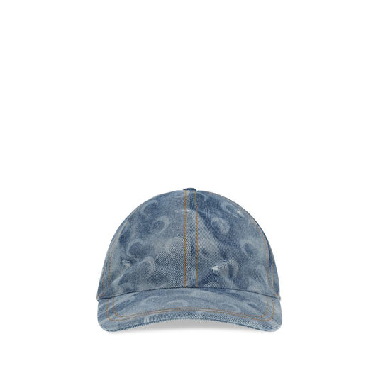 Marine Serre Blue Cotton Cap (Baseball Hat)
