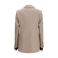 Max Mara Beige Silk Blazer