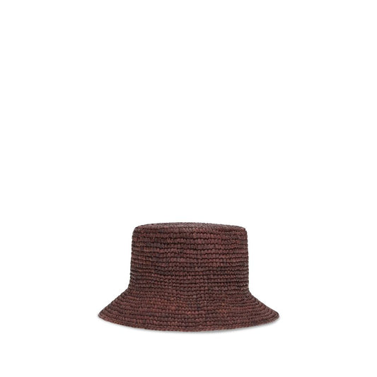 Vivienne Westwood Brown Raffia Bucket Hat