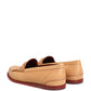 Dolce & Gabbana Beige Tassel Leather Men Slip On Loafers Shoes