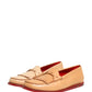 Dolce & Gabbana Beige Tassel Leather Men Slip On Loafers Shoes