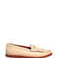 Dolce & Gabbana Beige Tassel Leather Men Slip On Loafers Shoes