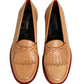 Dolce & Gabbana Beige Tassel Leather Men Slip On Loafers Shoes