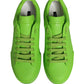 Dolce & Gabbana Green Leather Portofino Low Top Sneakers Shoes