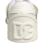 Dolce & Gabbana White Low Top Custom 2.Zero Sneakers Shoes