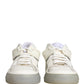 Dolce & Gabbana White Low Top Custom 2.Zero Sneakers Shoes