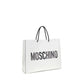 Moschino White Calf Leather Bos Taurus Shoulder Bag