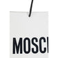 Moschino White Calf Leather Bos Taurus Shoulder Bag