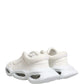 Dolce & Gabbana White Slip On Wave LowTop Sneakers Shoes