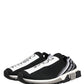 Dolce & Gabbana Black Sorrento Slip On Low Top Sneakers Shoes