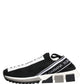 Dolce & Gabbana Black Sorrento Slip On Low Top Sneakers Shoes