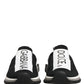Dolce & Gabbana Black Sorrento Slip On Low Top Sneakers Shoes
