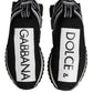 Dolce & Gabbana Black Sorrento Slip On Low Top Sneakers Shoes