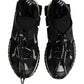 Dolce & Gabbana Black Mesh Sorrento Trekking Sneakers Shoes