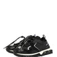 Dolce & Gabbana Black Mesh Sorrento Trekking Sneakers Shoes